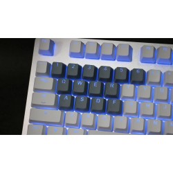 Tai-Hao Gray Rubber Backlit Gaming Keycap Set